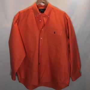 Syracuse Orange Ralph Lauren Polo dress shirt Sz. Large